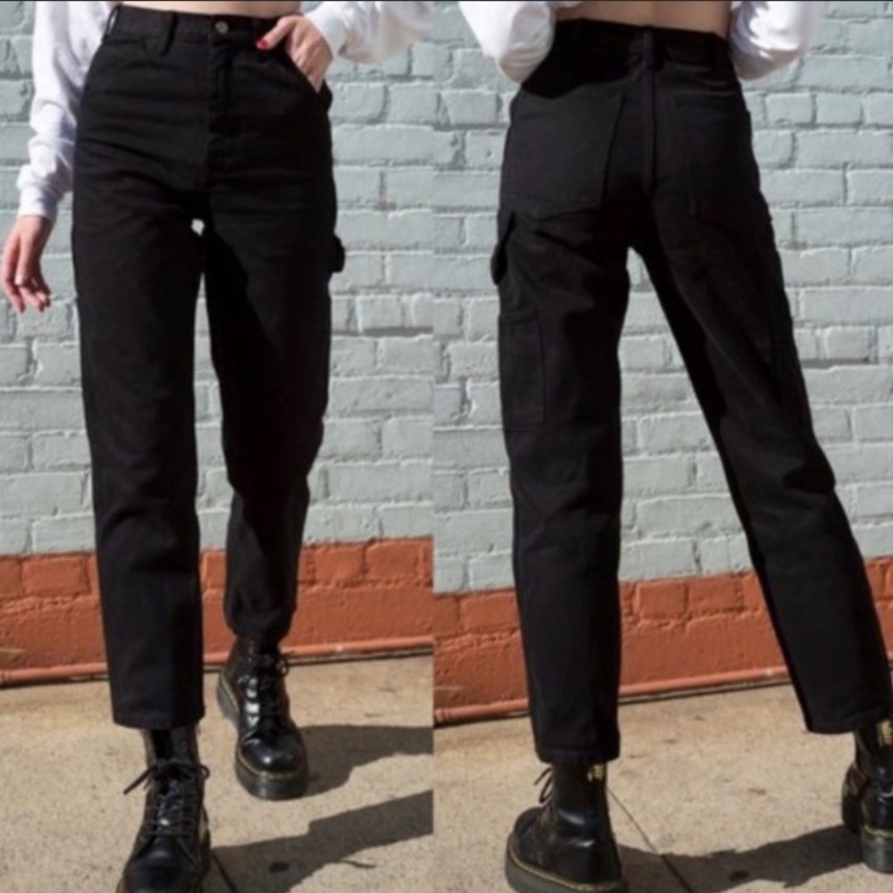 Brandy Melville - John Galt Black Cargo Pants